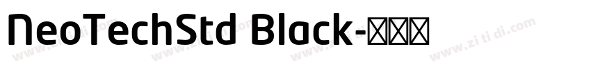 NeoTechStd Black字体转换